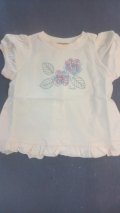 セラフ/あじさいＴシャツ（クリーム）90