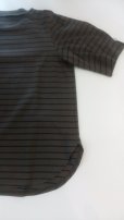 画像2: トラフィック/ボーダーＴシャツ（カーキ×コン） (2)