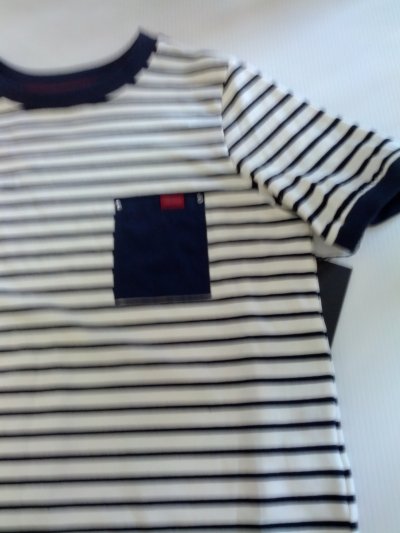 画像2: K&S1949/Tシャツ（コン×白ボーダー）