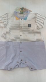 画像: RAG MART/ロンパース（パープル）70