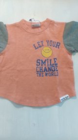 画像: NEEDLE WORK/スマイルTシャツ（ピンク）130/140/150