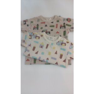 画像: NEEDLE WORK/つみき柄Tシャツ（アイボリー）80
